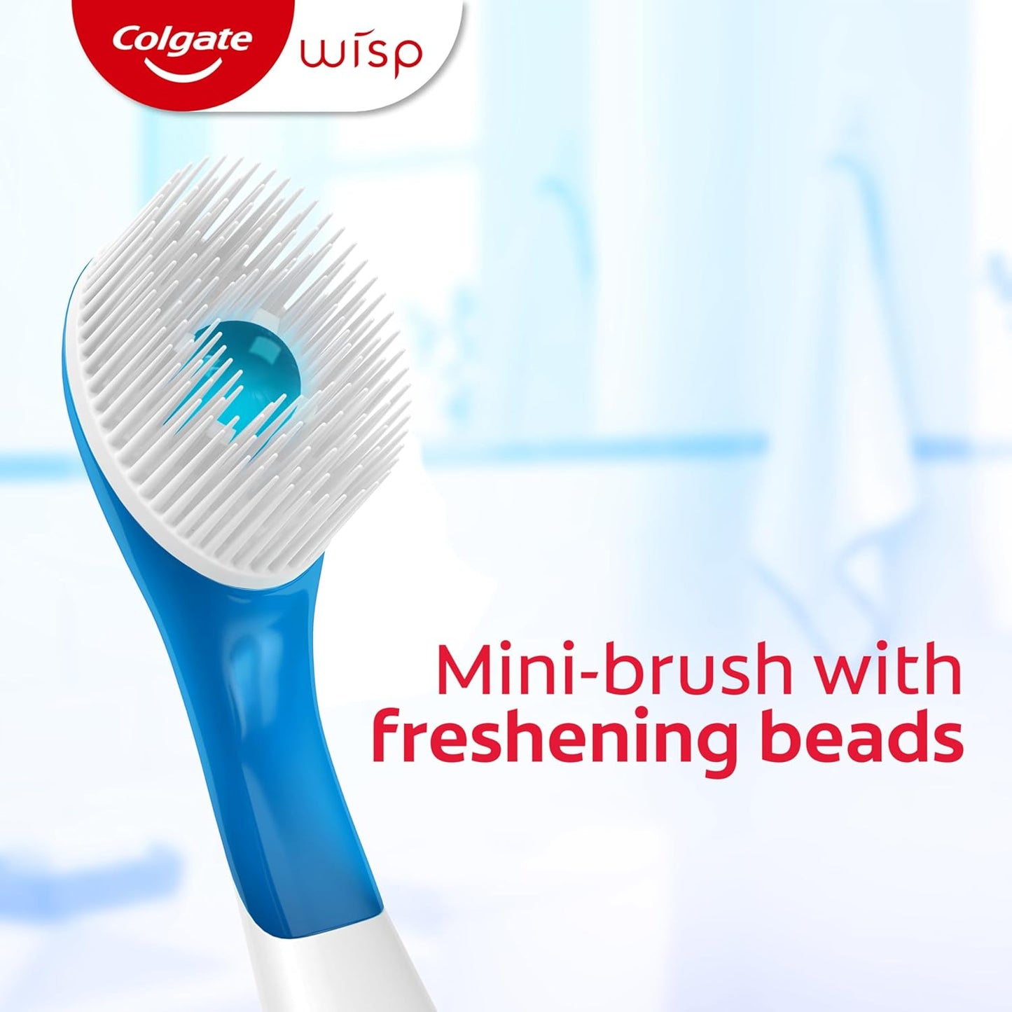 Colgate Max Fresh Wisp Disposable Mini Travel Toothbrushes, Peppermint, 24 Count (Pack of 4)