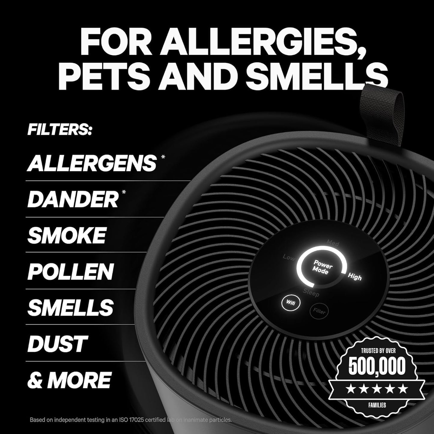PuroAir 130i Smart Air Purifiers for Home Pets Allergies - HEPA + CarbonTech Filter up to 500X Stronger - Cleans Air Fast - Quiet Sleep Mode, Small Room Air Purifiers for Bedroom, Baby, Office, Dorm