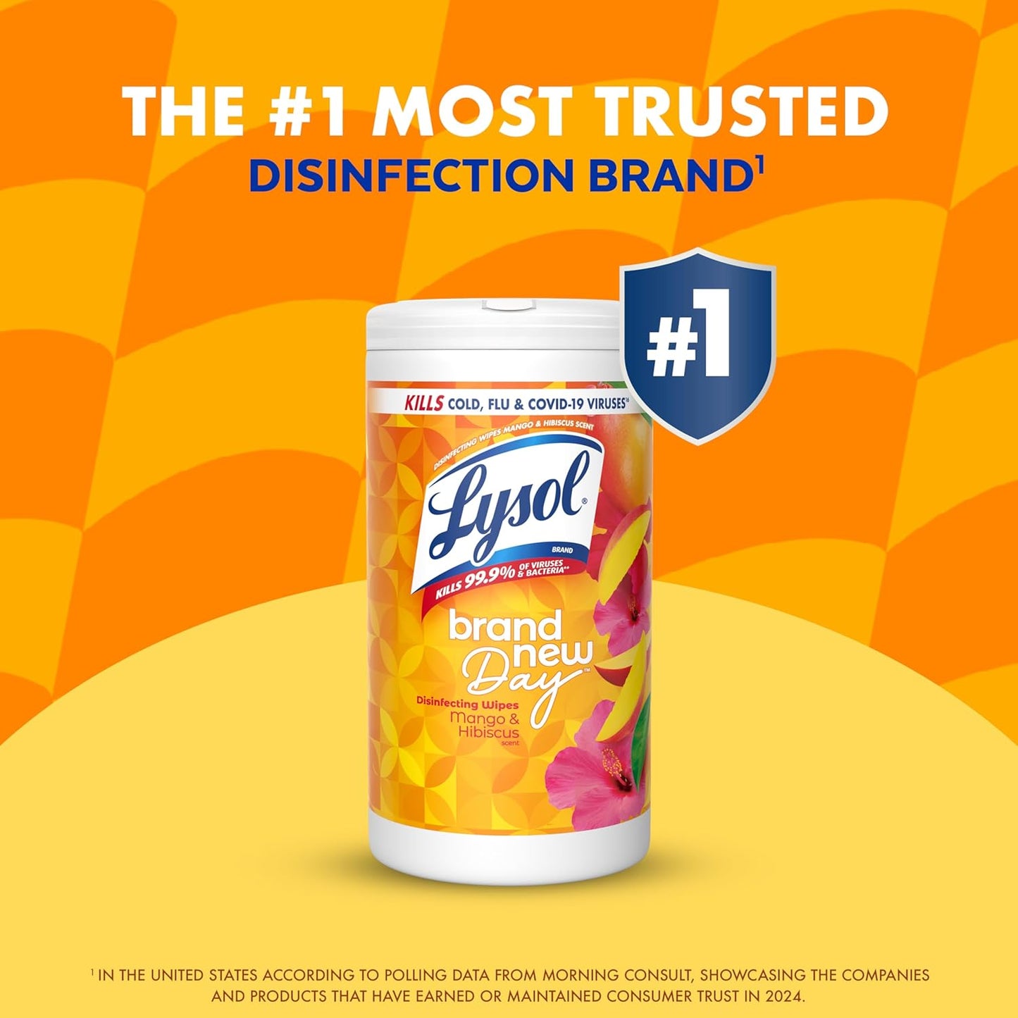 Lysol Disinfecting Wipes Bundle, Home Apartment Dorm Room Essentials and Cleaning Supplies, All Purpose Cleaner, Multi-surface Cleaning & Sanitizing Wipes, Lavender & Mango Scents, 80 Count (4pk)