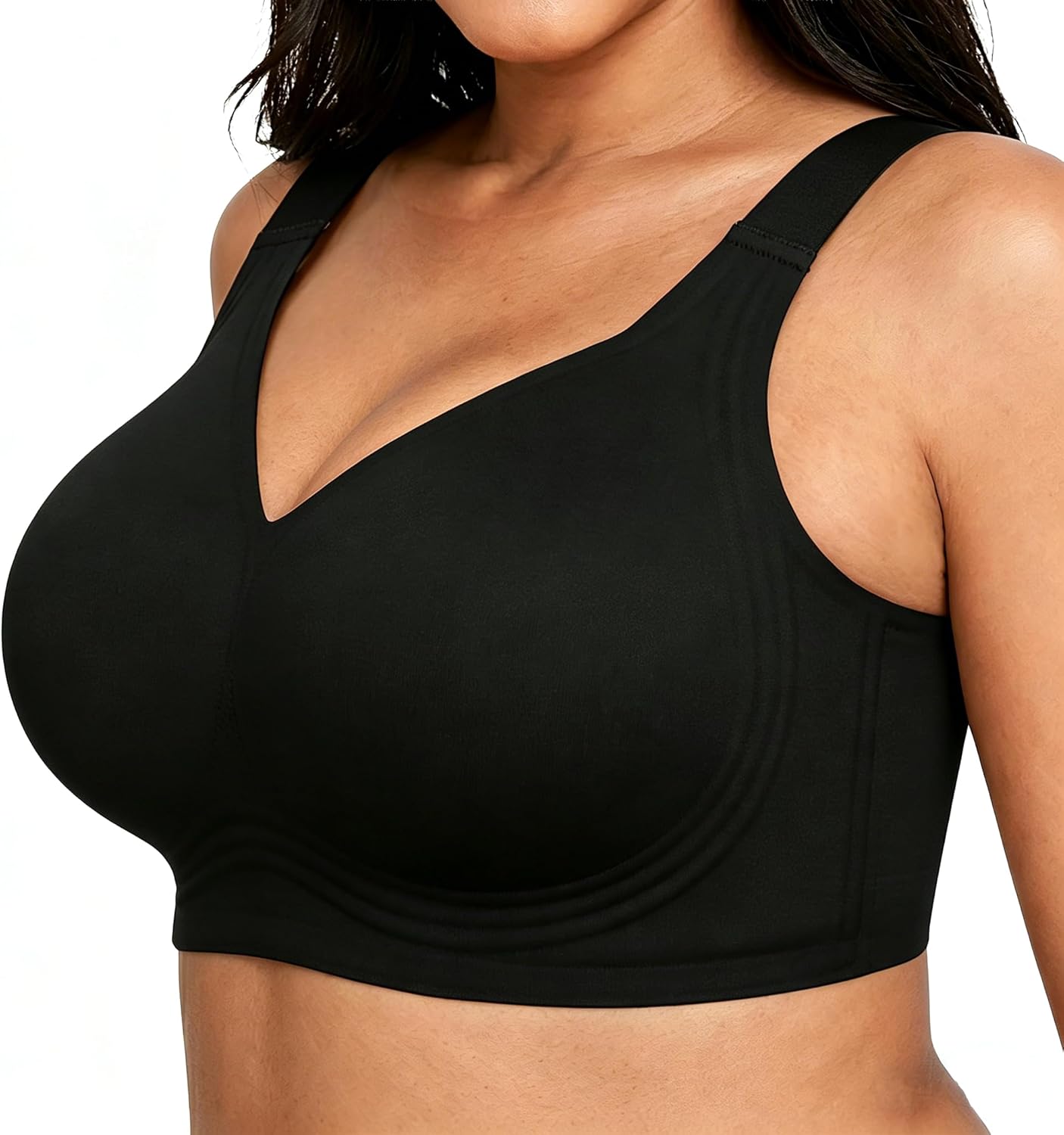 Xcutting Women Wirefree Bras for Women Full Coverage No Underwire Everyday Bras Comfortable Wireless Padded Bras