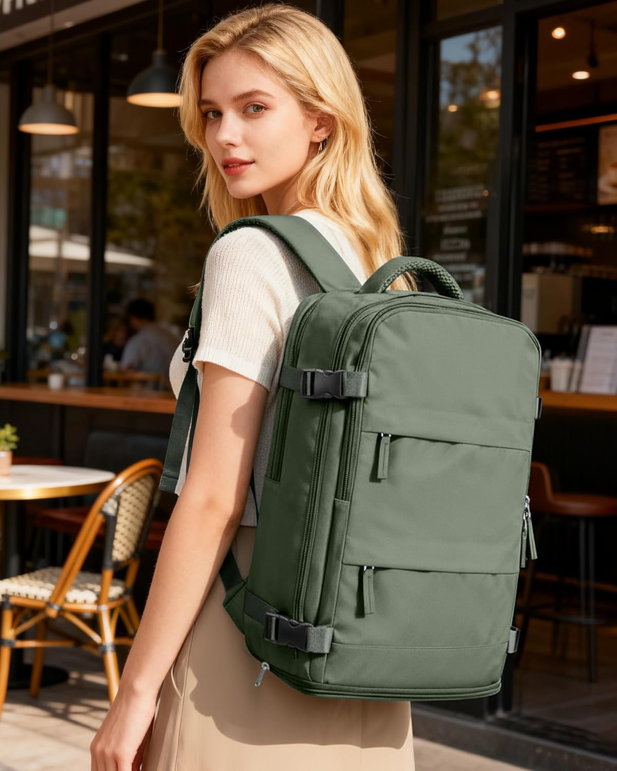 coofay Travel Backpack For Women Men Airline Approved Carry On Backpack Flight Approved Waterproof Sports Luggage Backpack Casual Daypack Small Hiking Backpacks