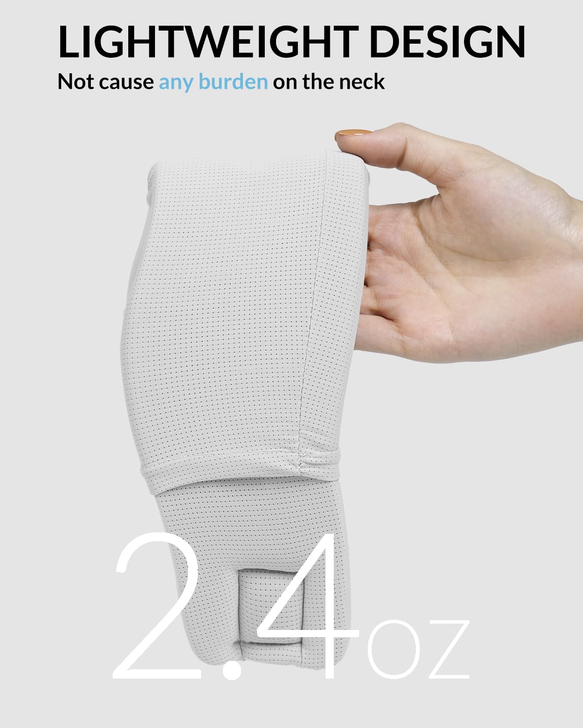 Ice Silk Neck Brace - Soft, Breathable Cervical Collar for Pain Relief & Posture Correction - Anti-Snoring Support for Comfortable Sleep - Ideal for Office Workers