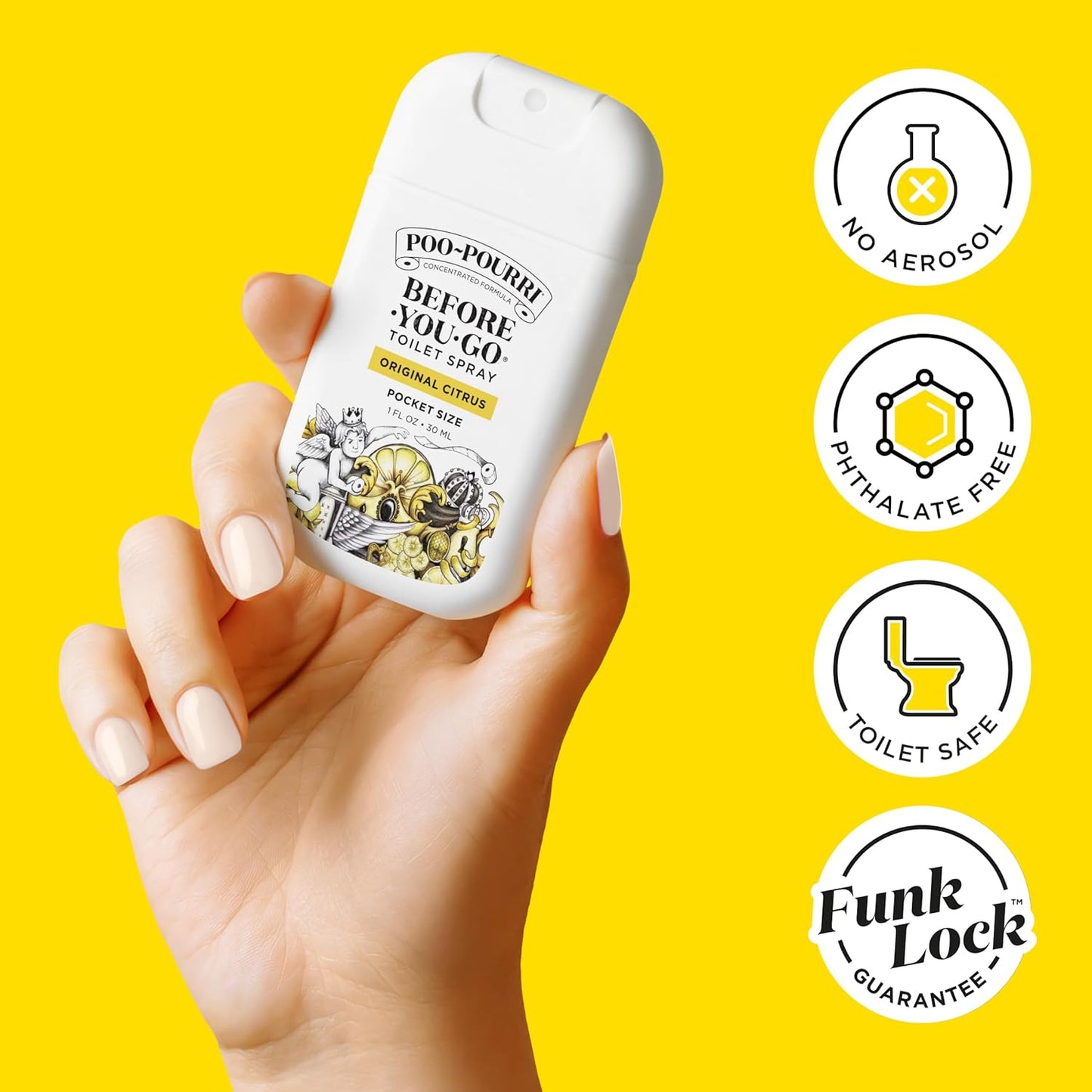 Poo-Pourri Before-You-Go Pocket Toilet Spray, Travel Essentials, 1 Fl Oz, Spring Variety 3 Pack, Each Up to 50 Uses, On-The-Go Bathroom Odor Deodorizer with Essential Oils, TSA Approved Size, 3 Scents