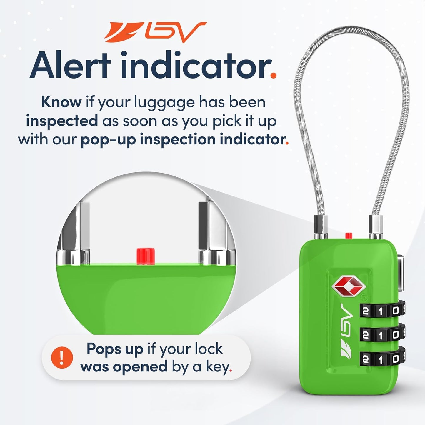 TSA Accpeted Luggage Travel Lock, Set-Your-Own Combination Lock for School Gym, Golf Bag, Locker, Luggage Suitcase Baggage Locks, Filing Cabinets, Toolbox, Case (Green, 2 Pack)