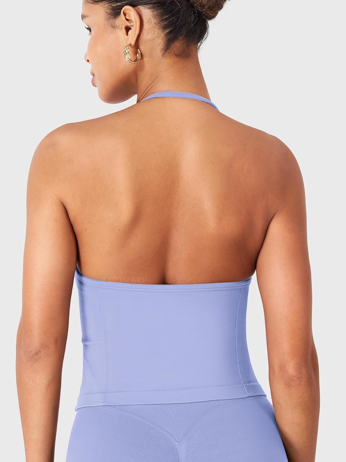 YEOREO SoftHue Impact Longline Strappy Top Women's Halter Workout Tank Tops