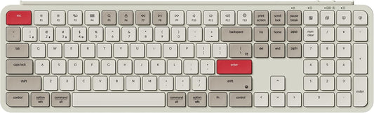 Keychron B6 Pro Ultra-Slim Full-Size Wireless Keyboard - Retro Red