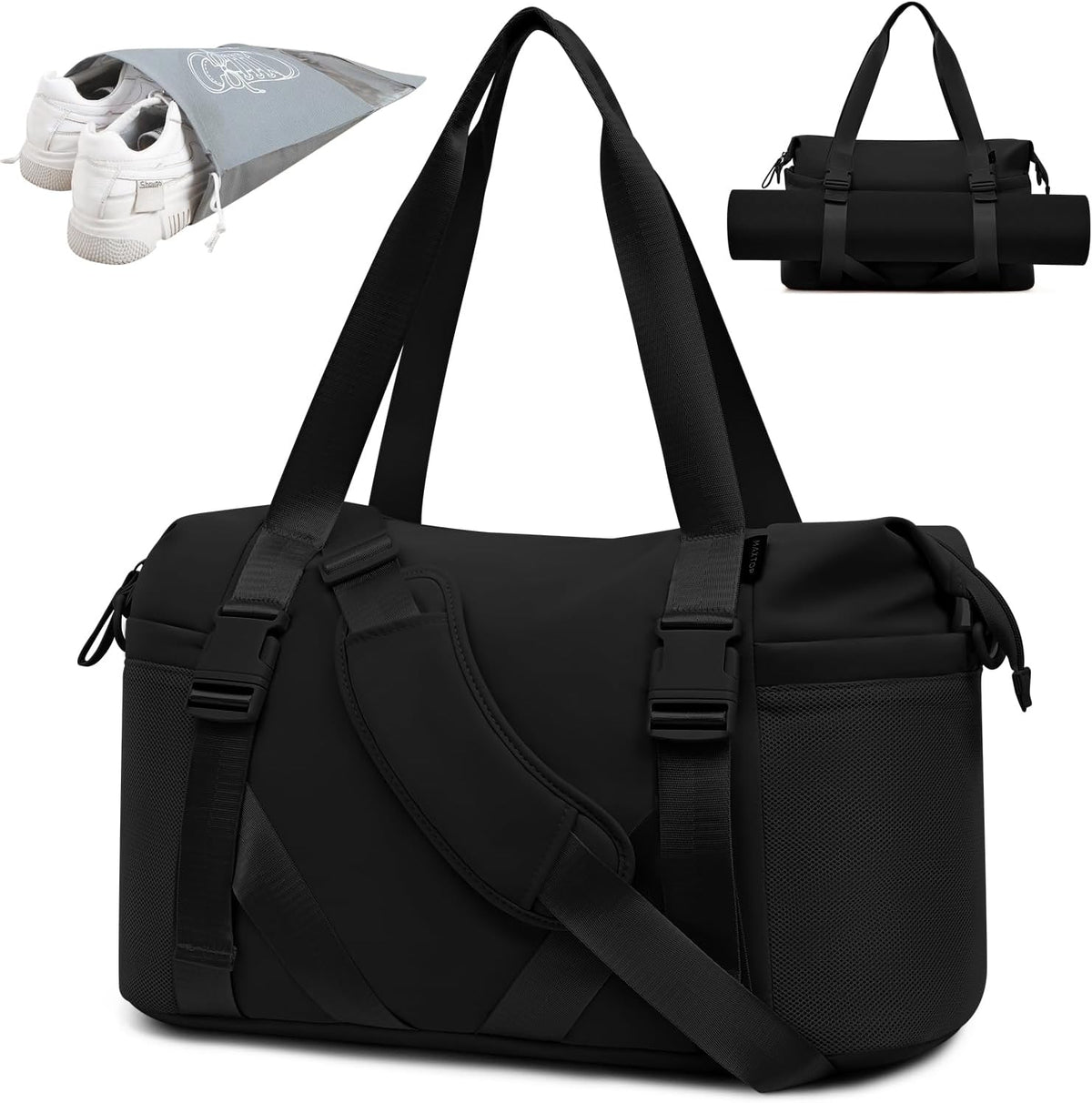 MAXTOP Women's Yoga Bag with Shoe Pouch,Travel Bag for Gym Workout Daily
