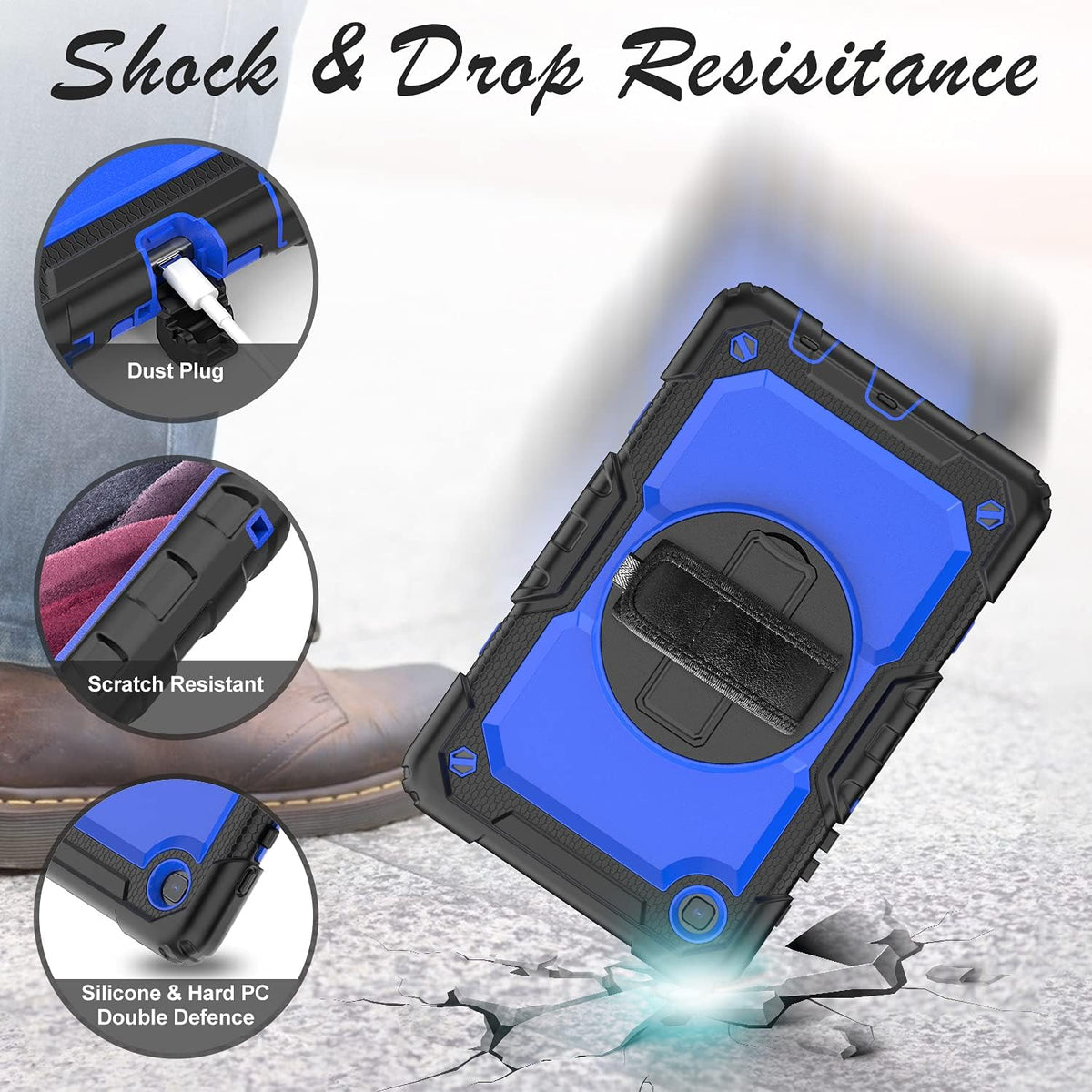 Case for Samsung Galaxy Tab A7 Lite Tablet 8.7-inch 2021 Blue