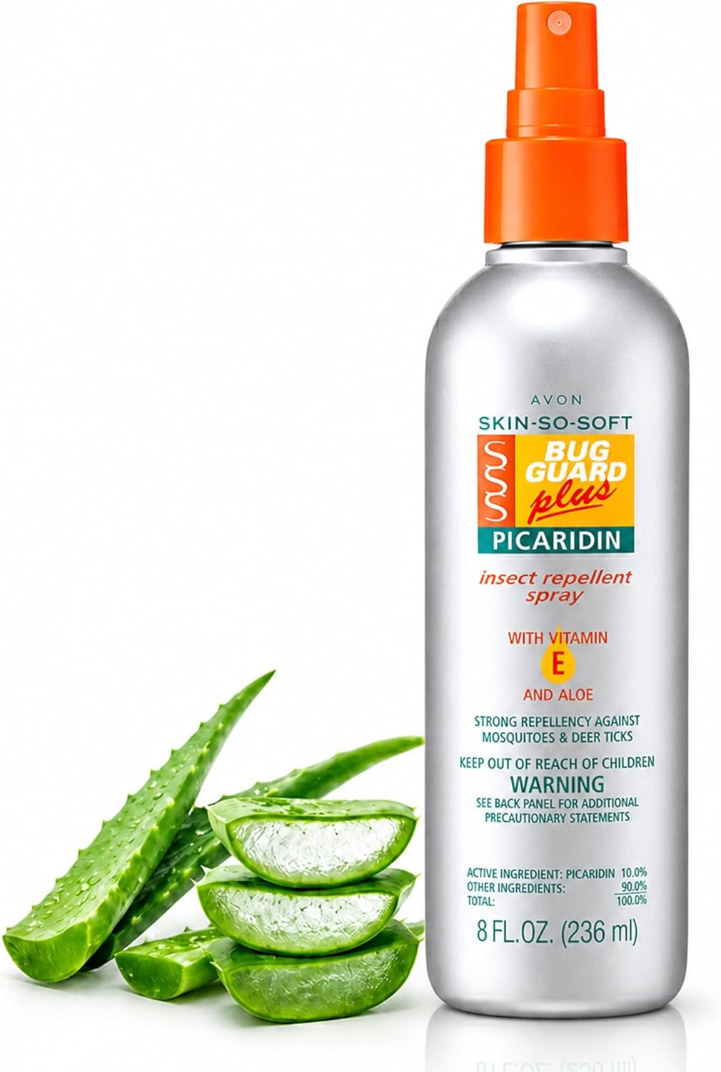 AVON Skin So Soft Bug Guard Plus Picaridin Insect Repellent Spray — Long-Lasting, DEET-Free Family Size Pump Spray with Vitamin E & Aloe — Non-Greasy, Travel-Ready Bug Repellent for Families, 8 fl oz
