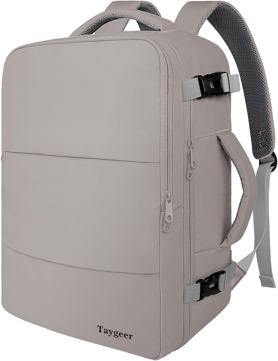 Taygeer Backpack for Women, Carry on Backpack with Laptop Compartment & Shoe Pouch, 35l Travel Laptop Mochila Carry On Luggage, Airline Approved Personal Item Bag For Weekender Gym Hiking, Black Khaki