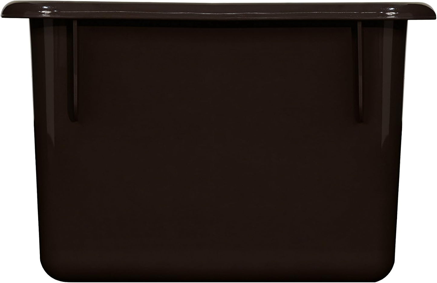 Wood Designs Cubby Storage Bin, Heavy Duty Plastic Containers for Kids Brown Cubby Tray Set of 20