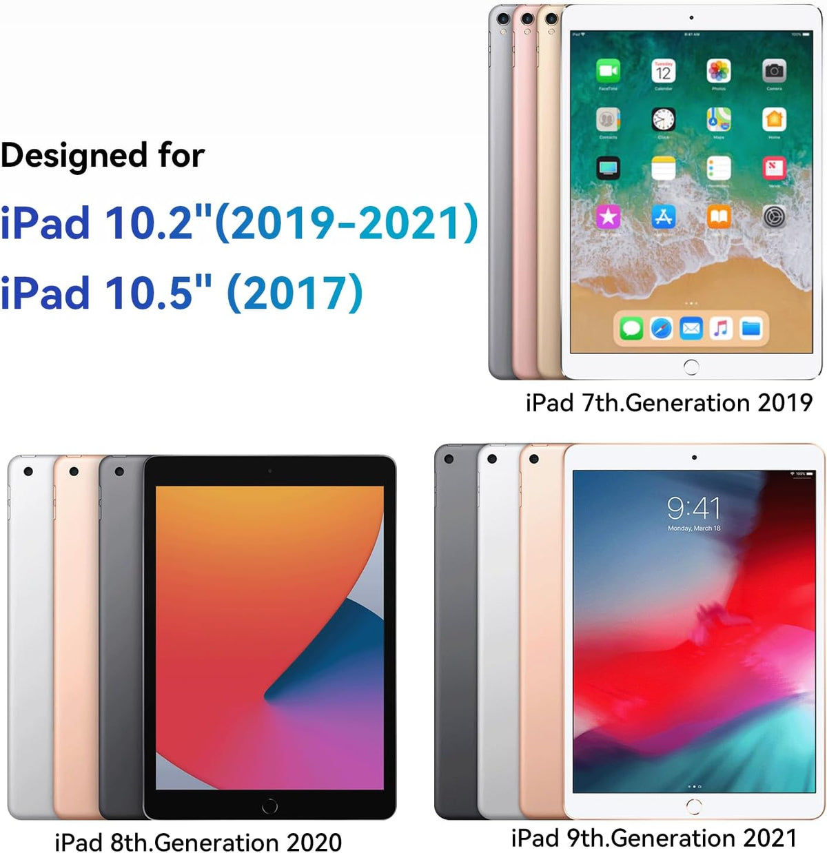 Magnetic Privacy Screen Protector Compatible with iPad 9th 8th 7th 10.2 In