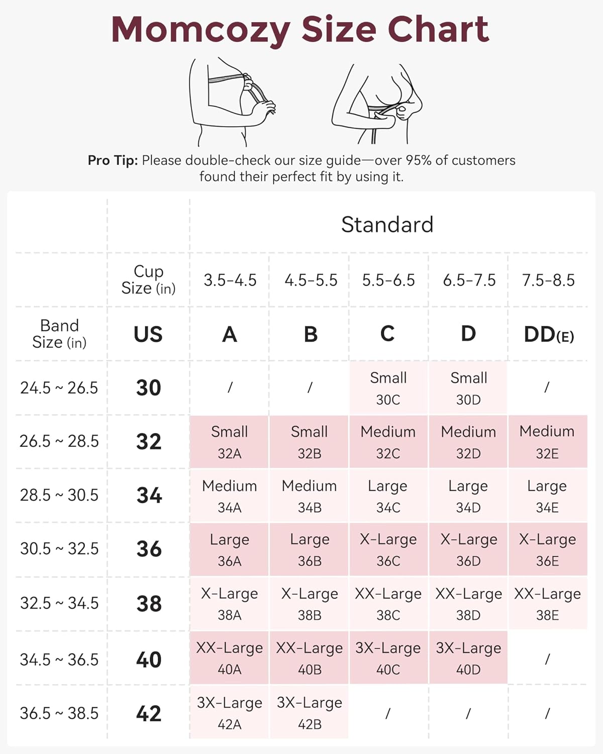 Momcozy Nursing Bras for Breastfeeding, YN21 Seamless Ultra Comfort Maternity Bra, Natural Shape, Pregnancy Sleep Bralette