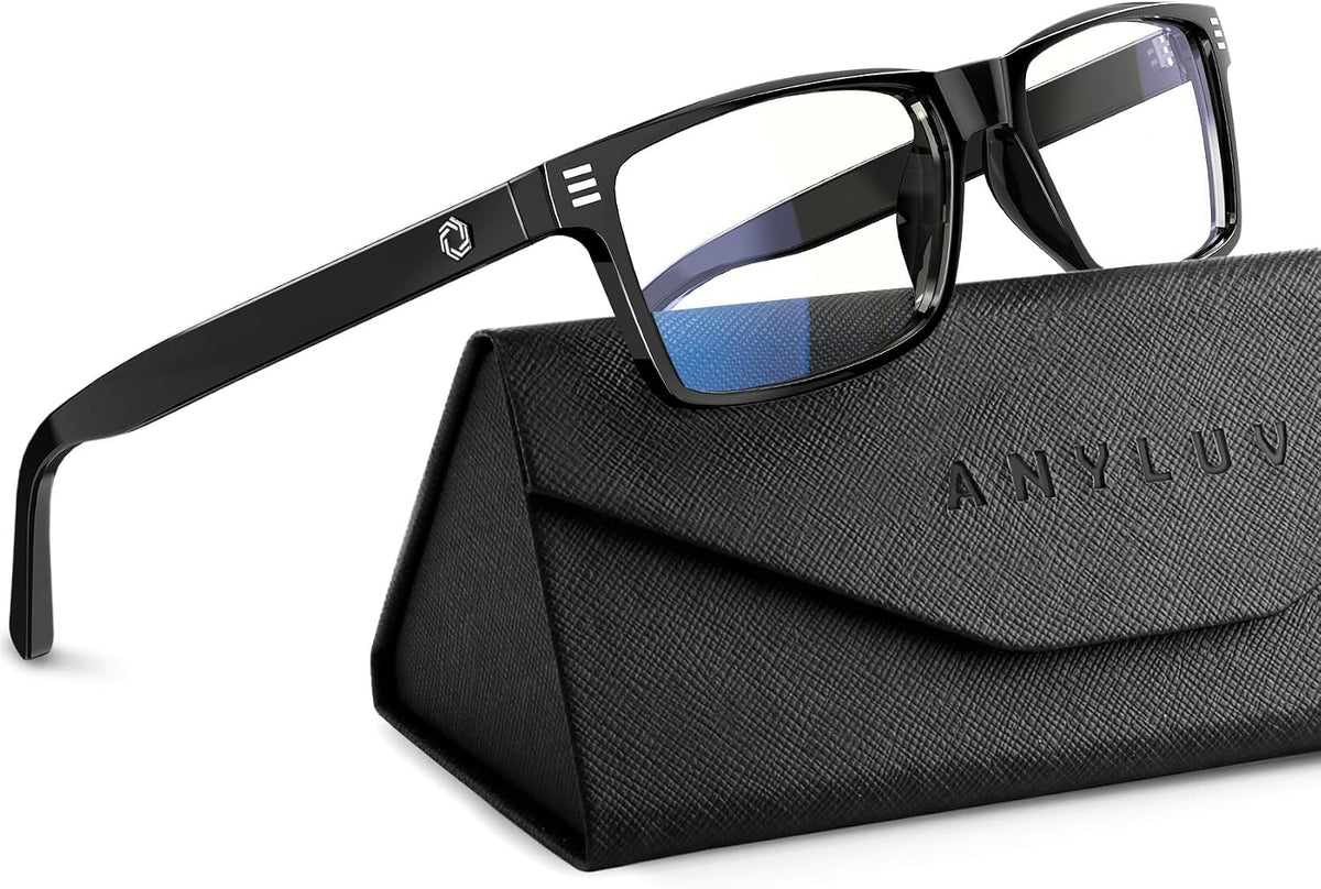 ANYLUV Blue Light Glasses for Sleep, 99.9% Blue Green Light Blocking with Red Lens, Blue Light Glasses