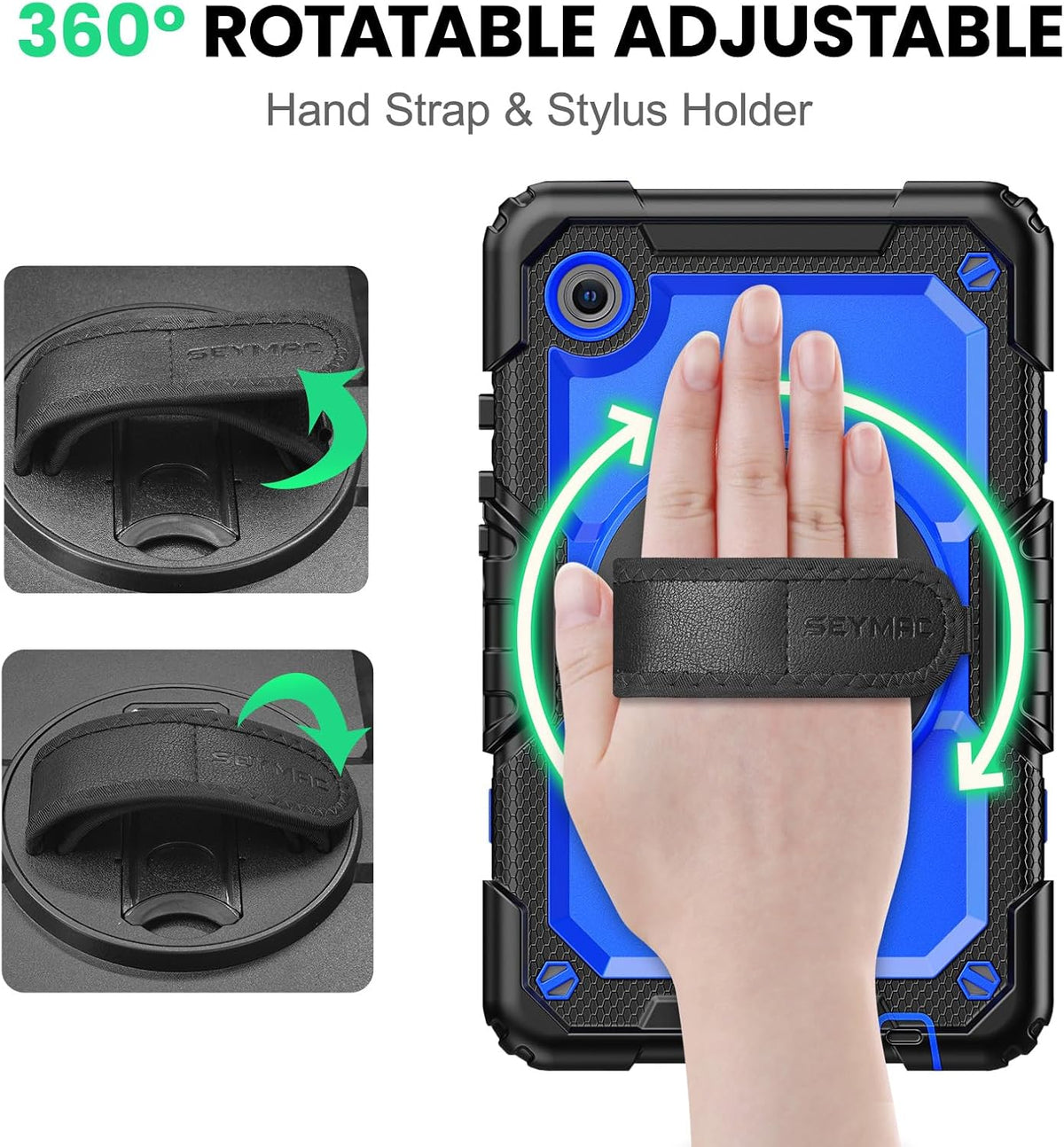 SEYMAC Case for Samsung Galaxy Tab A11/A9 8.7", Blue