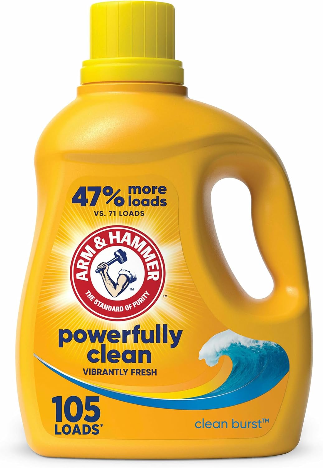 ARM & HAMMER Liquid Laundry Detergent, Clean Burst Fresh, 174 fl oz, 174 Loads