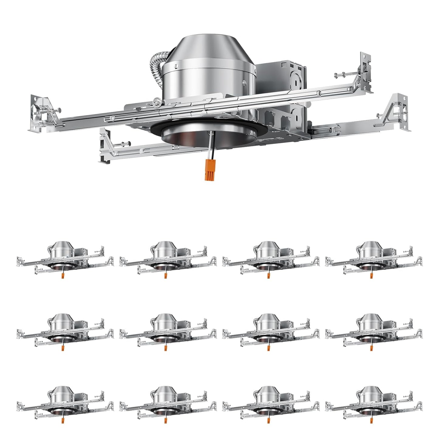 24 Pack 4 Inch Recessed Lighting Housing,Can Light Housing,New Construction Recessed Lighting,IC Rated & Air Tight,TP24 Connector,ETL Listed