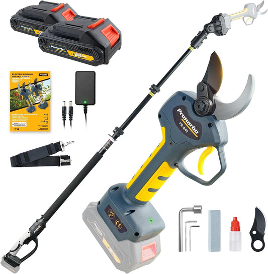 2-in-1 40mm 1.6inch Cordless Pole Pruner & Electric Pruning Shears