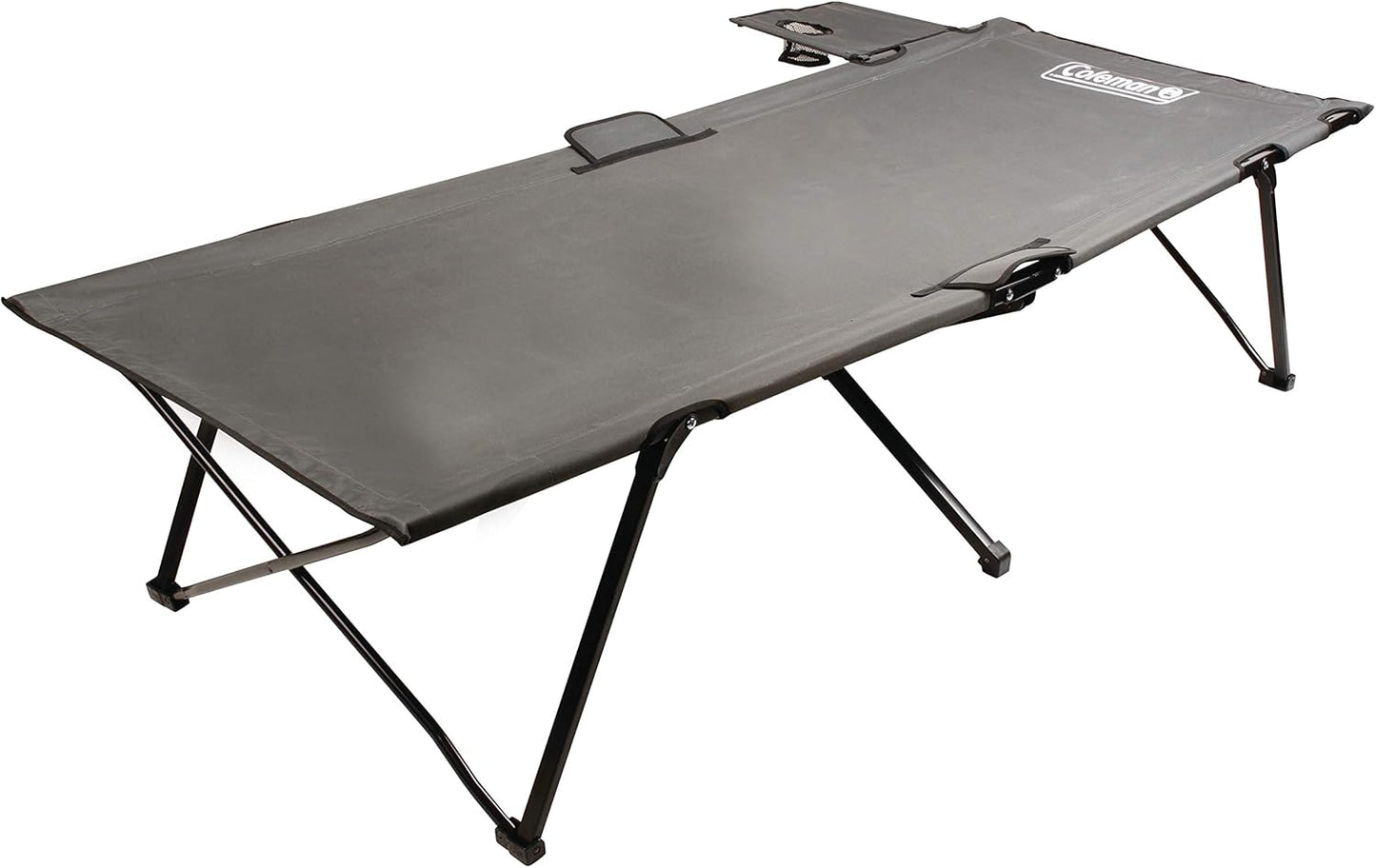 Coleman Pack-Away Big ‘n Tall Camping Cot with Removable Side Table, Extra Wide Cot Fits Adults up to 6ft 6in or 300lbs, Carry Bag Included