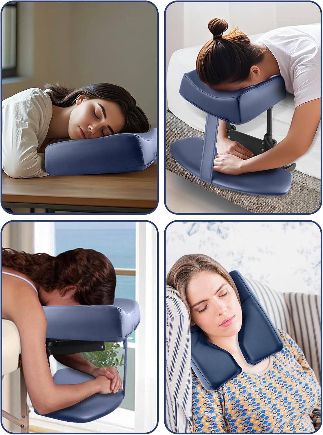 TOROKOM Adjustable Headrest Massage Kit, Face Pillow Cradle