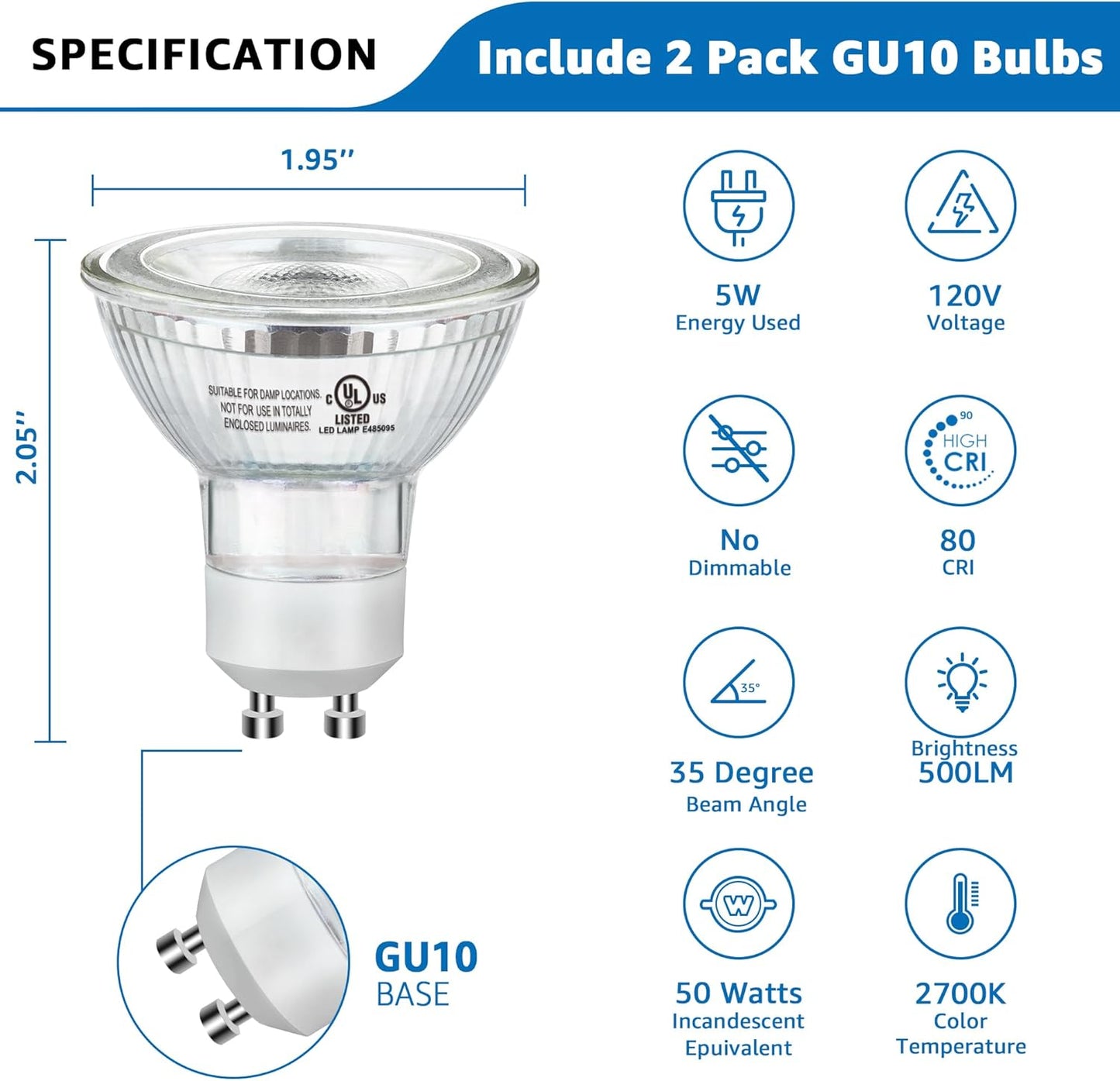 SUNVIE 2 Pack Up Lights Indoor Floor Can Light Uplighting Indoor Spotlight with 2700K GU10 Bulb Accent Lighting Floor Uplighting for Home Plant Picture, UL Listed 5.9 FT Plug Cord & Foot Switch