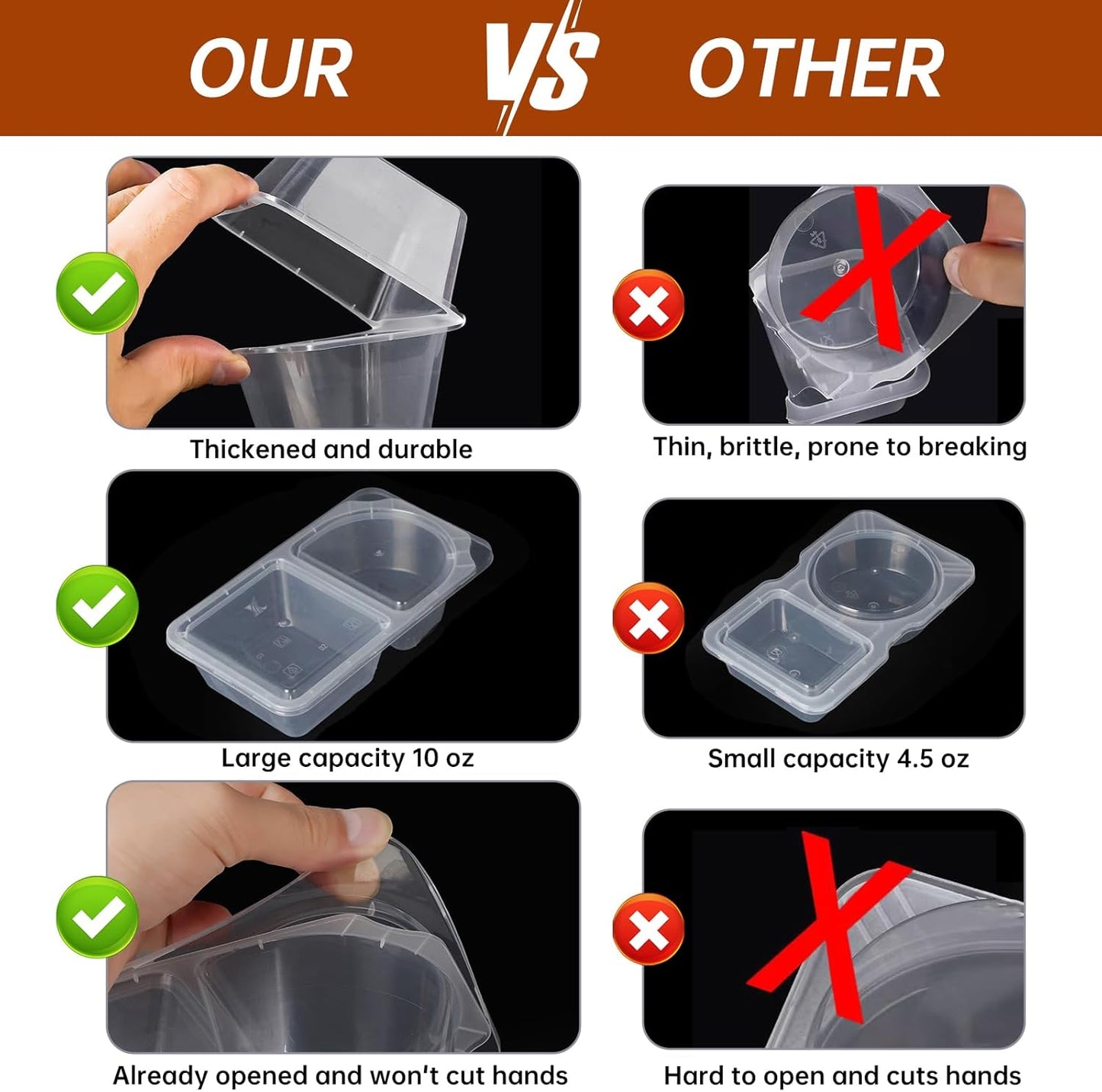 Reusable Snack Containers with Lids, Snack Containers, 20-Pack Snack Pack Containers, meal prep containers Double Compartment, Container Portion Control for On the Go Travel Essentials