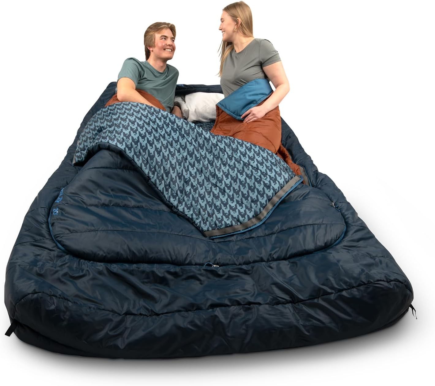 Kelty Tru.Comfort Doublewide 20 Degree Sleeping Bag – Two Person Synthetic Camping Sleeping Bag for Couples & Family Camping