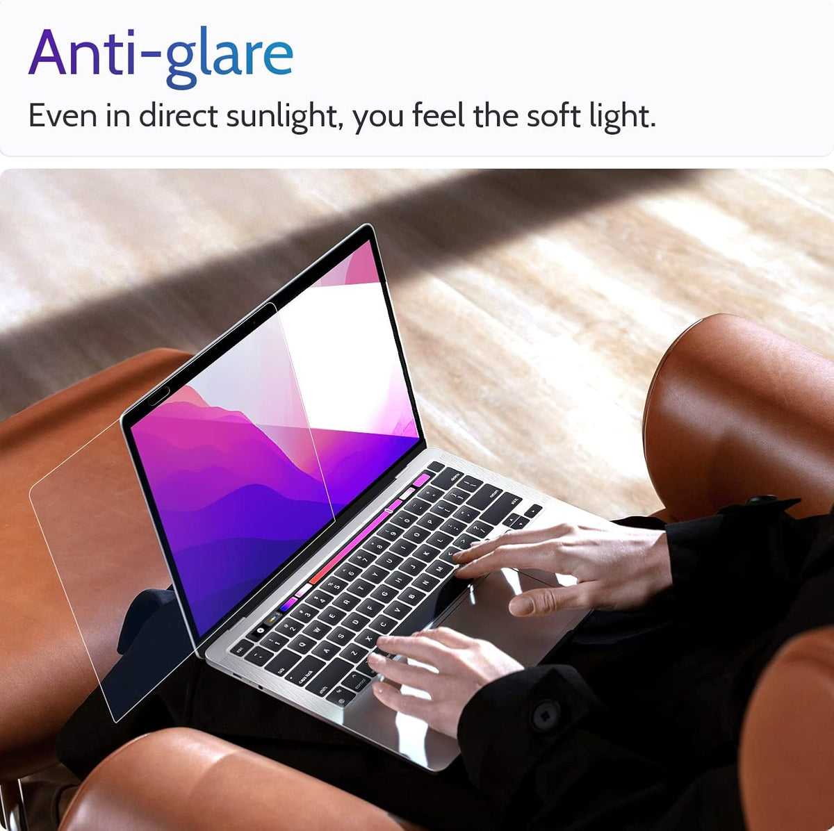 Peslv 3-Pack Anti Blue Light Screen Protector for MacBook Pro 13 Inch