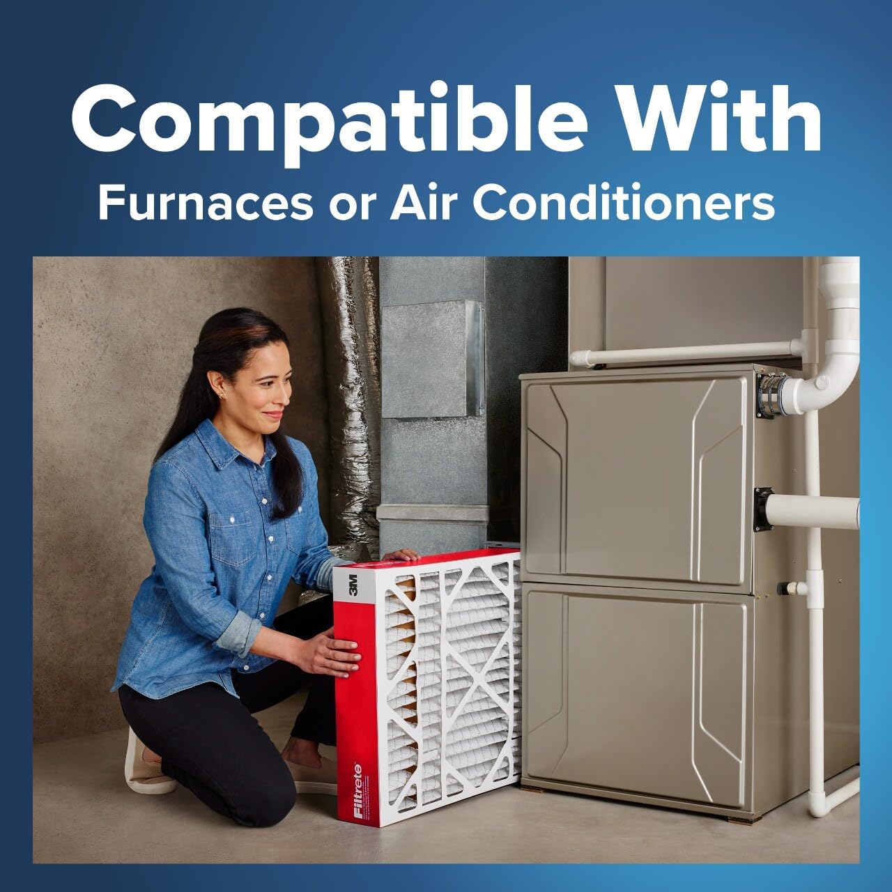 Filtrete 20x25x4 Air Filter MERV 11, MPR 1000 Micro Allergen Defense 2-Pack, Fits Honeywell & AprilAire, AC Furnace HVAC Filters for Home, Pleated Electrostatic (Actual Size 19.88 x 24.63 x 4.31 in)