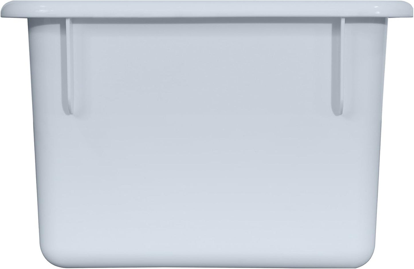 Wood Designs Cubby Storage Bin, Heavy Duty Plastic Containers for Kids White Cubby Tray Set of 30