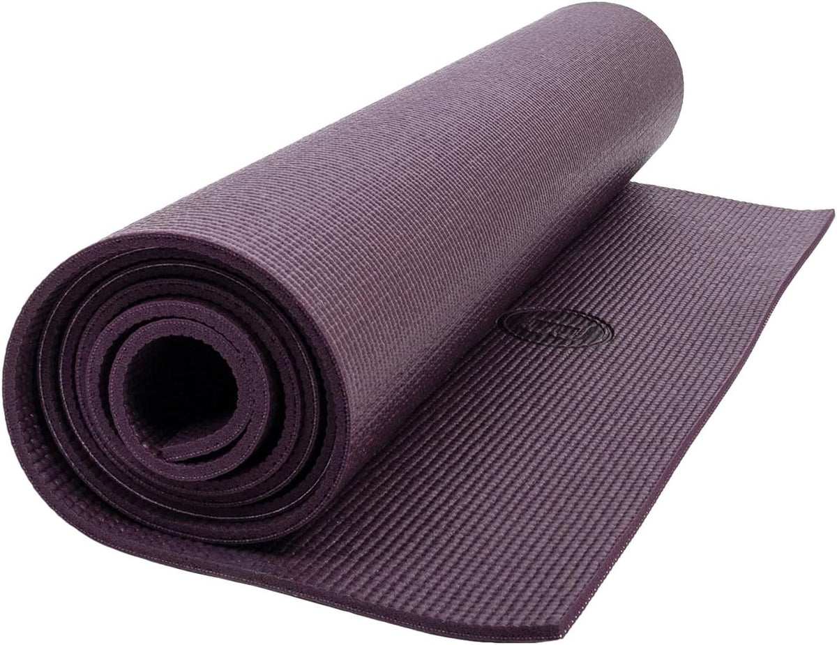 Body Sport Yoga Mat - High-Density, Non-Slip Surface with Shock Absorption - Ideal for Yoga, Pilates, and Home Workouts