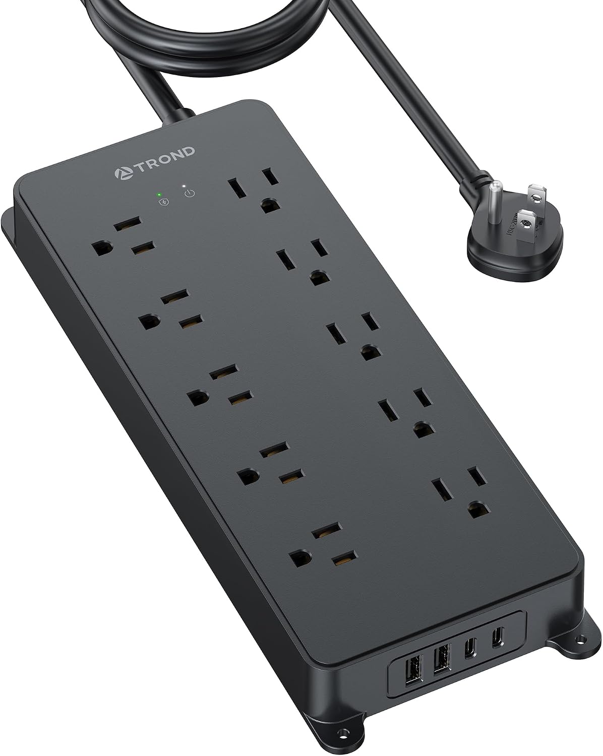 TROND Surge Protector Power Strip 10ft, 4000J, ETL Listed