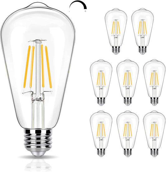 winsaLED 8 Pack Dimmable LED Light Bulbs 40W Equivalent, 2700K Soft White