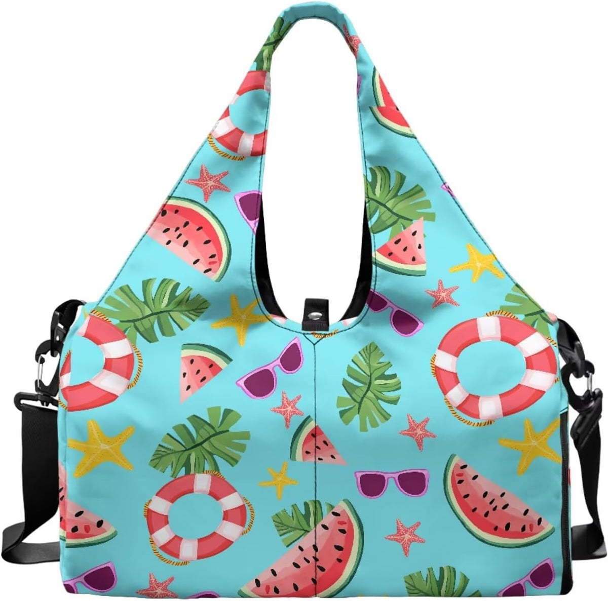 Yoga Mat Bag for Men Women Canvas Yoga Mat Carrier Take In Out Mat Easily for Beach Swim Bags Pool Sports Gym