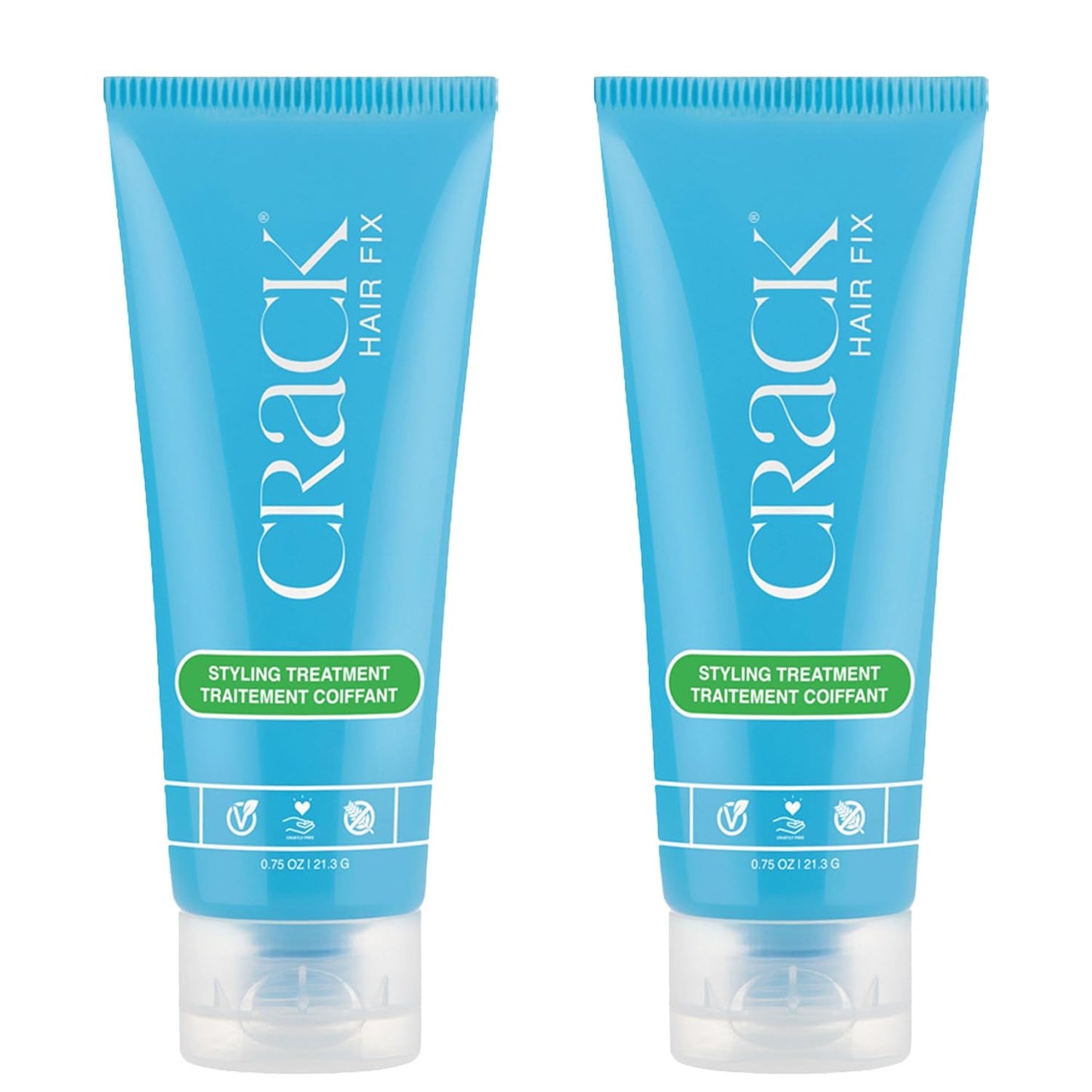 Crack Hair Fix Air Dry Cream - Multi-Tasking, Anti-Frizz, Leave-In Styling Balm with Protection from Humidity, Chlorine, Heat Treatments & Sun, 3 oz