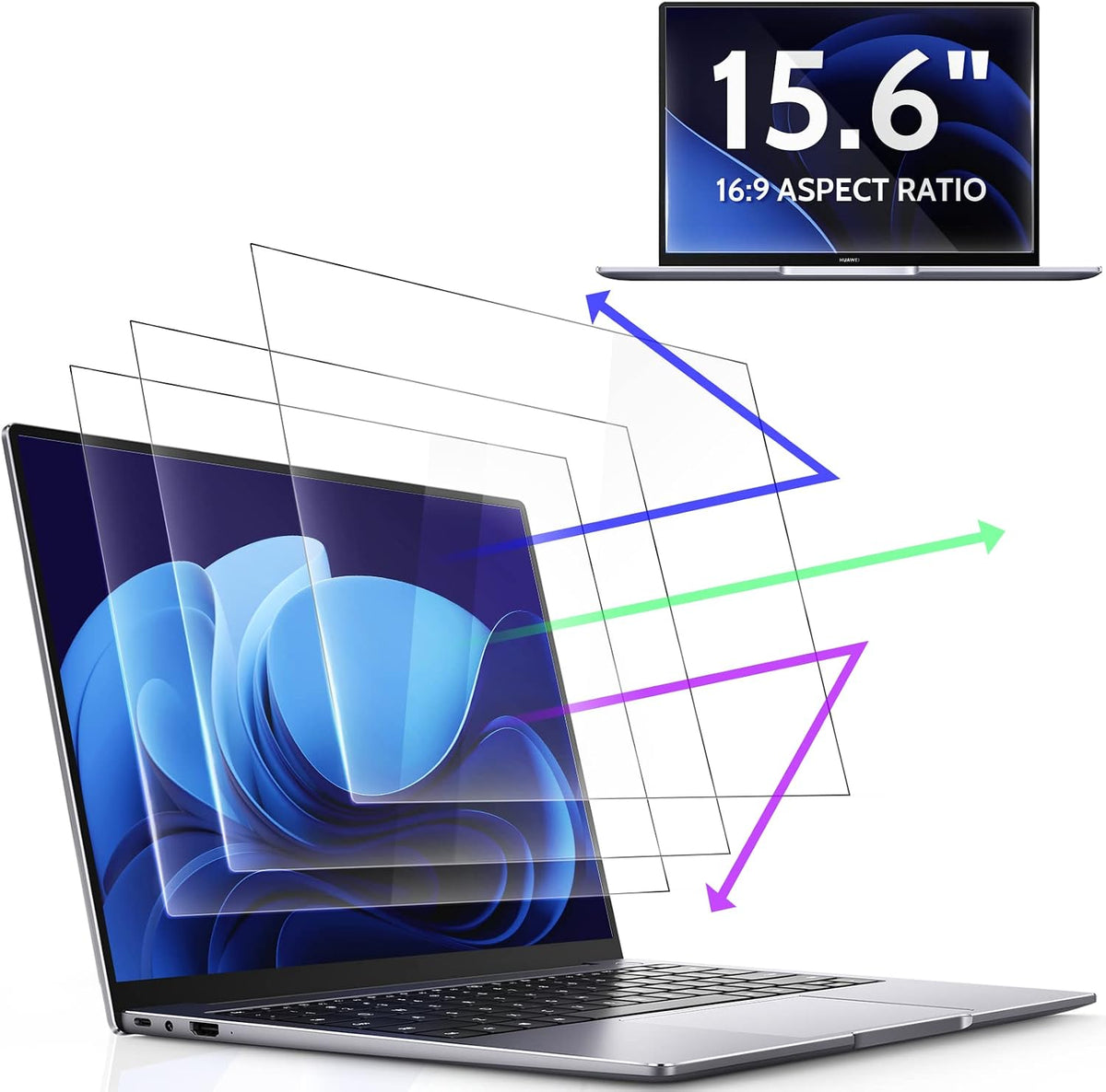 Peslv 3-Pack Anti Blue Light Screen Protector for MacBook Pro 13 Inch