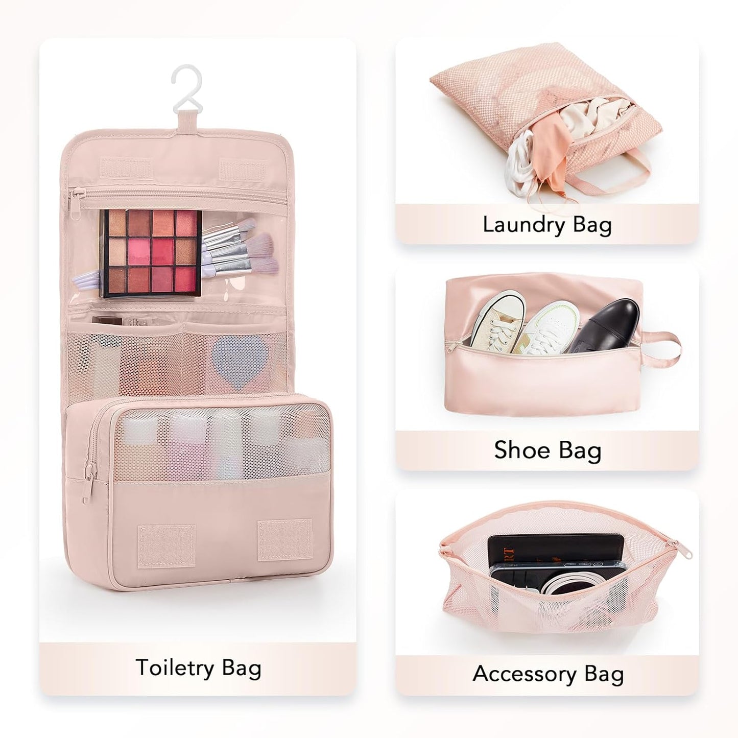 10 Set Compression Packing Cubes for Travel Gifts Mom Women,OlarHike Luggage Clothes Garment Bags for Travelers,Airplane/Cruise/Car Travel Essentials,Compressible Expandable Saver Space Bags(Beige)