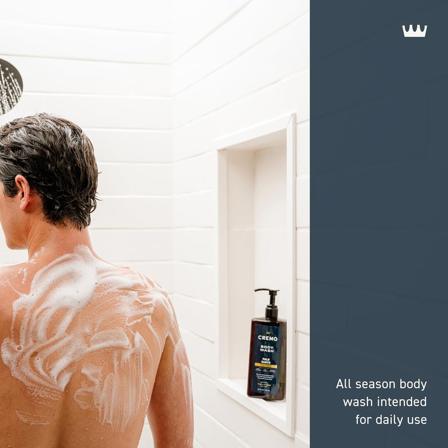 Cremo Rich-Lathering Palo Santo Body Wash for Men, 32 Fl Oz