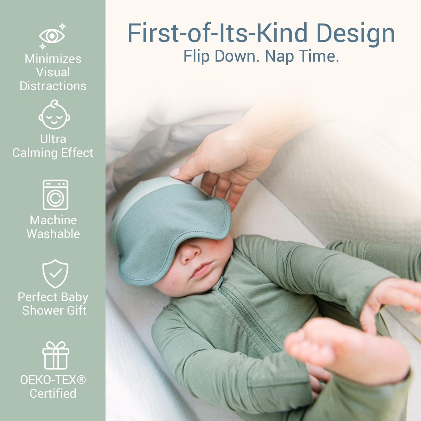 The Original Baby Sleep Mask & Soft Eye Shade – Newborn, Sun Hat & Beanie – Travel & Baby Gifts