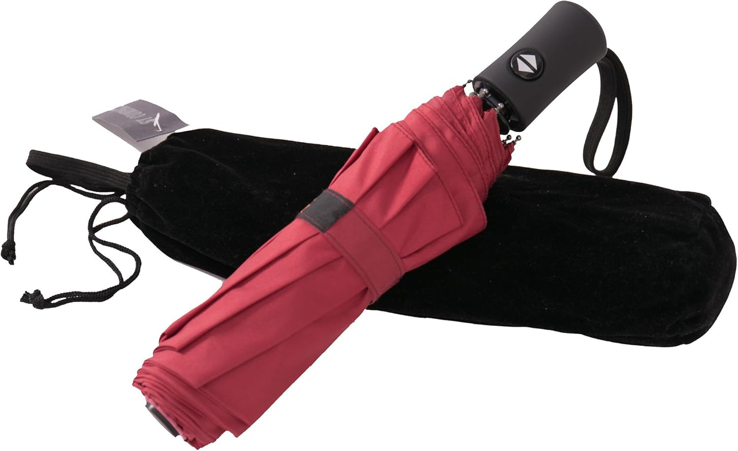 SY COMPACT Travel Umbrella - Windproof Automatic Compact Umbrella for Rain, Lightest 8-Rib, Small, Strong & Portable, Durable Grip, Fits Backpack & Car, Factory Direct (UV Available)