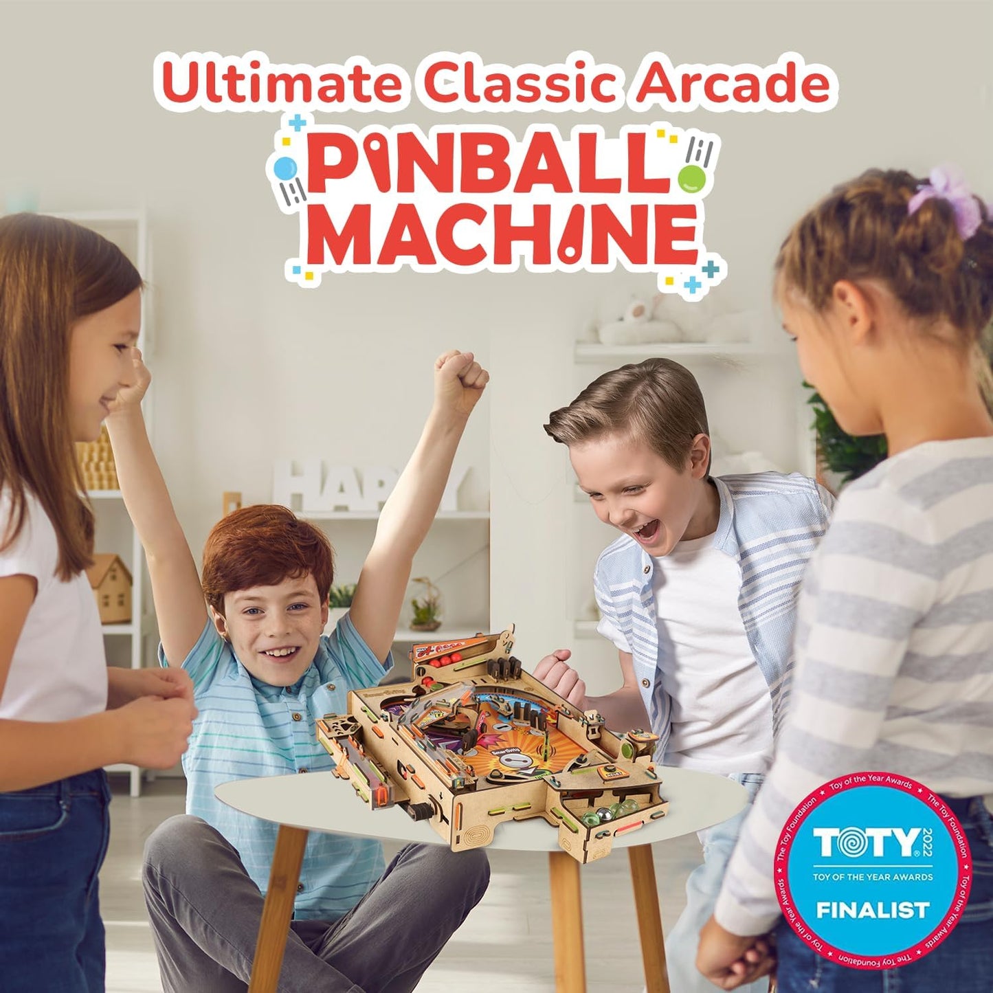 Smartivity DIY Pinball Machine for Kids 8-14 Years Old | Global Award Winning Arcade Game | Build Your Own Pinball I Birthday Gift for Smart Kids | STEM Toy for Boys & Girls