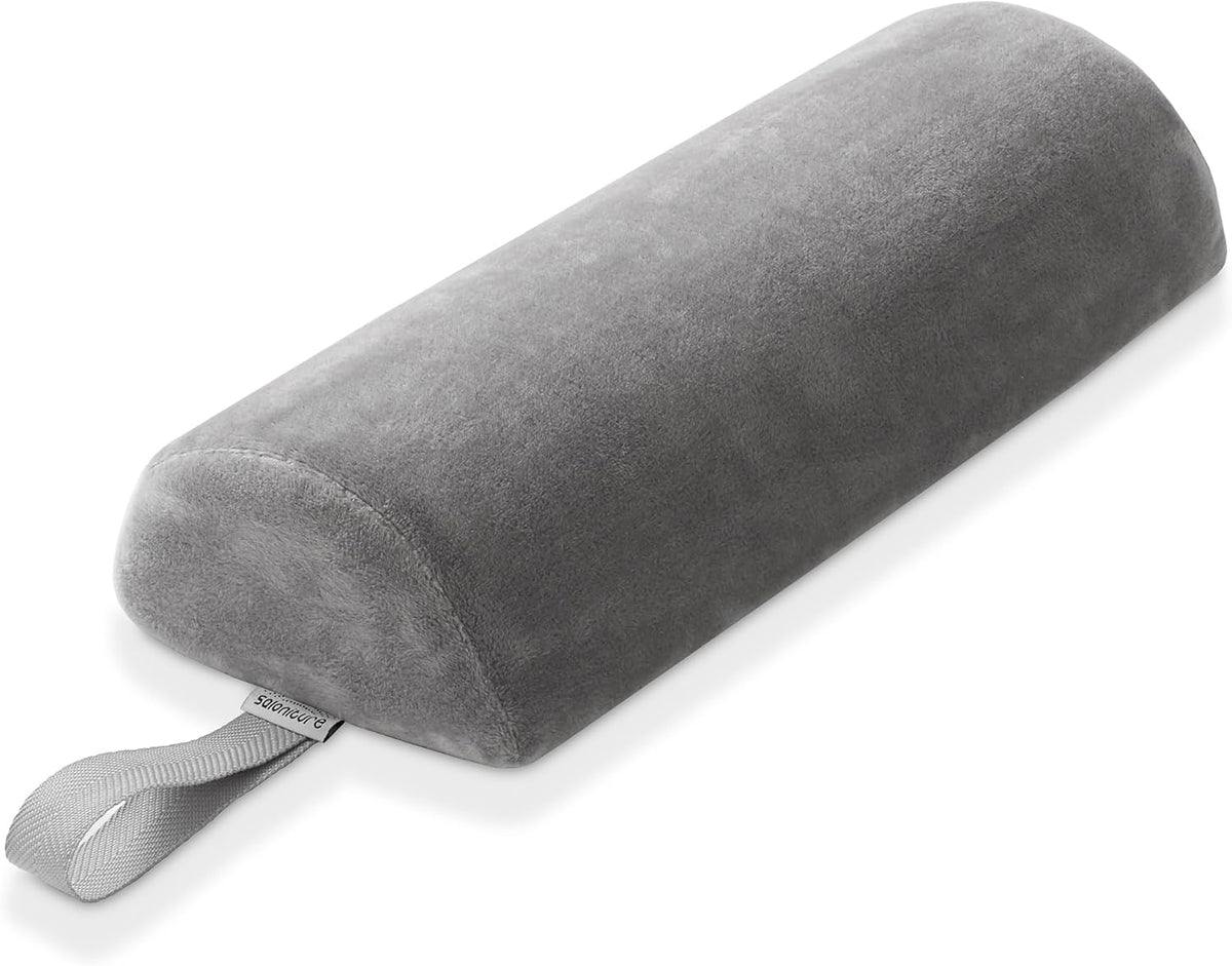 Saloniture Half Round Neck Massage Table Bolster Pillow Pad - 13 x 6 x 3 Inch - Pink