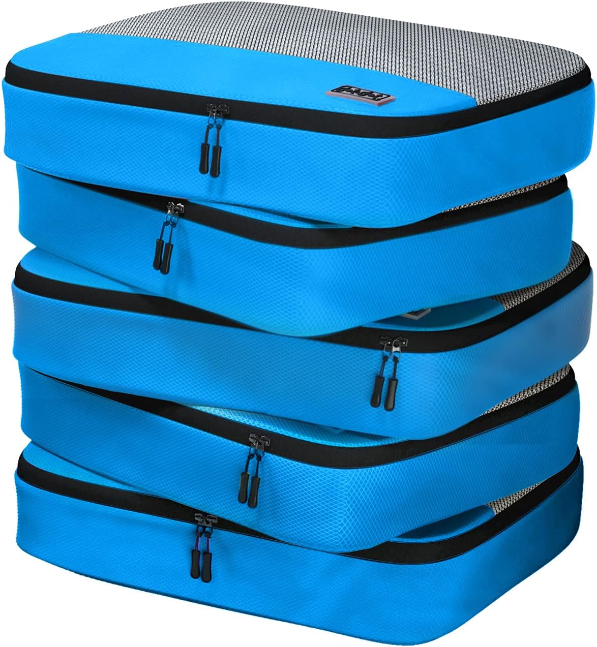 Large Packing Cubes for Travel - 5pc Packing Cubes for Suitcases - Lightweight Luggage Organizer Bags (Non-Compression)
