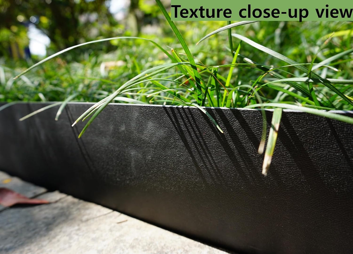 Anleolife 40ft Flexible Plastic Landscape Edging Coil with 12 Stakes