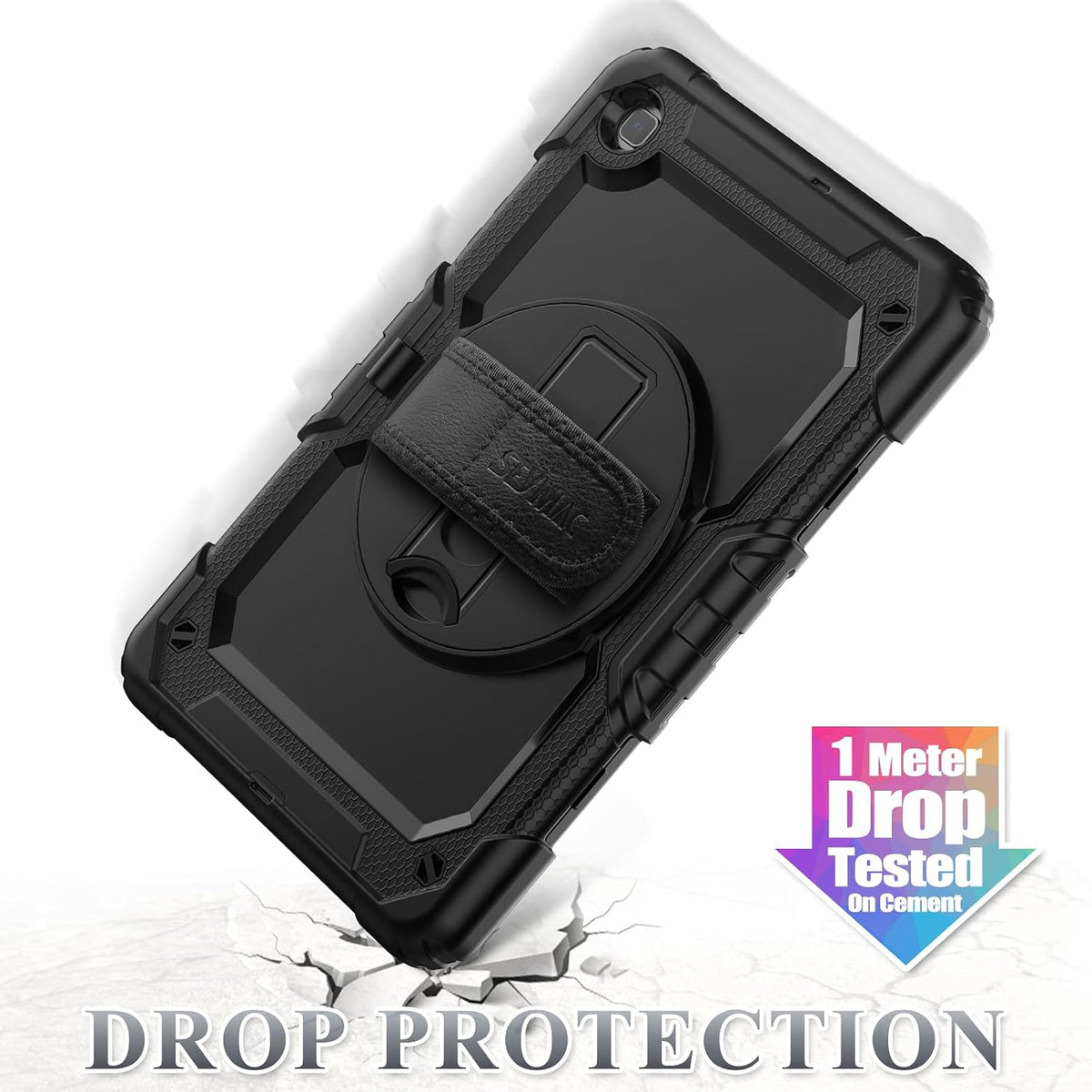 SEYMAC stock Case for Samsung Galaxy Tab S6 Lite (2024-2020) 10.4'' Black