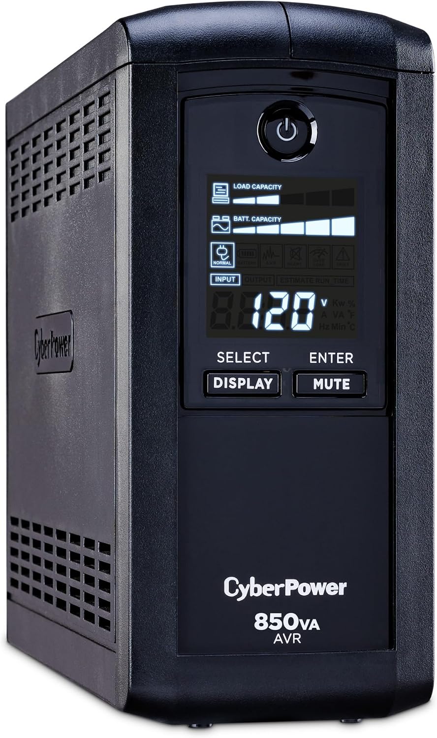 CyberPower CP850AVRLCD Intelligent LCD UPS Battery Backup