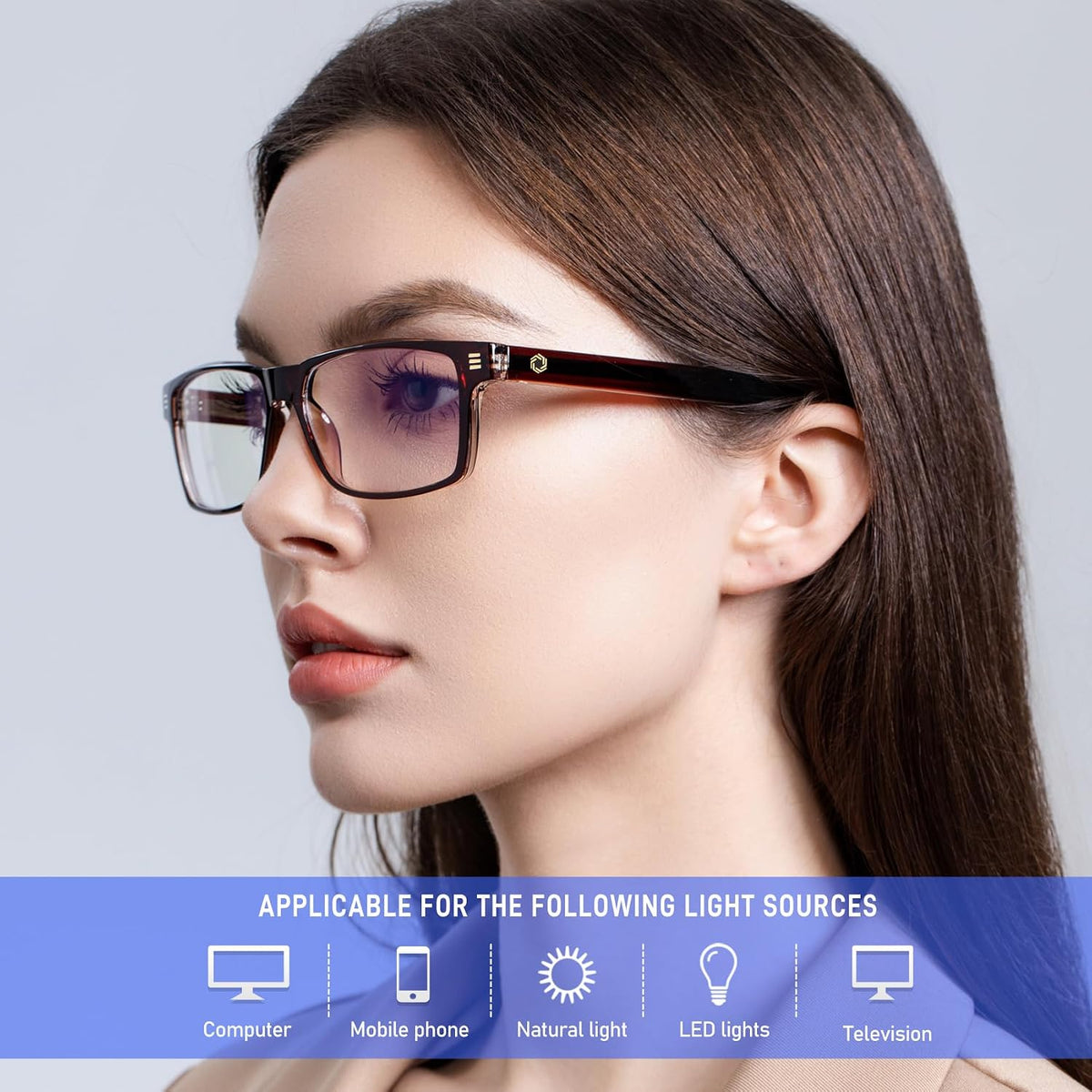 ANYLUV Blue Light Glasses for Sleep, 99.9% Blue Green Light Blocking with Red Lens, Blue Light Glasses