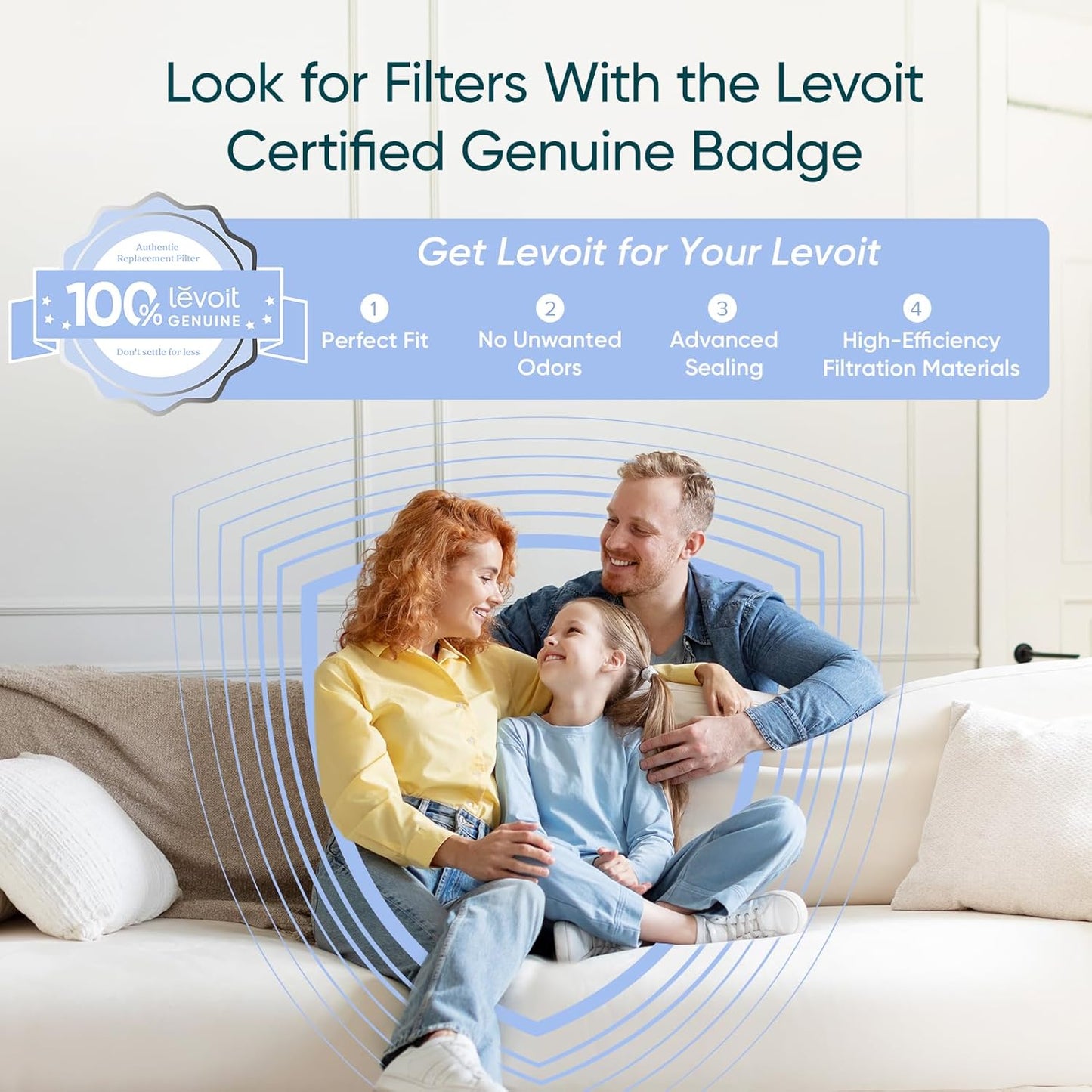 LEVOIT Air Purifier for Home Bedroom Dorm Room, Smart & Voice Control, AHAM VERIFIDE, 3-in-1 Filter With HEPA Sleep Mode, for Pollen, Pollutants, Smoke, Dander, Dust, Core 200S-P, White