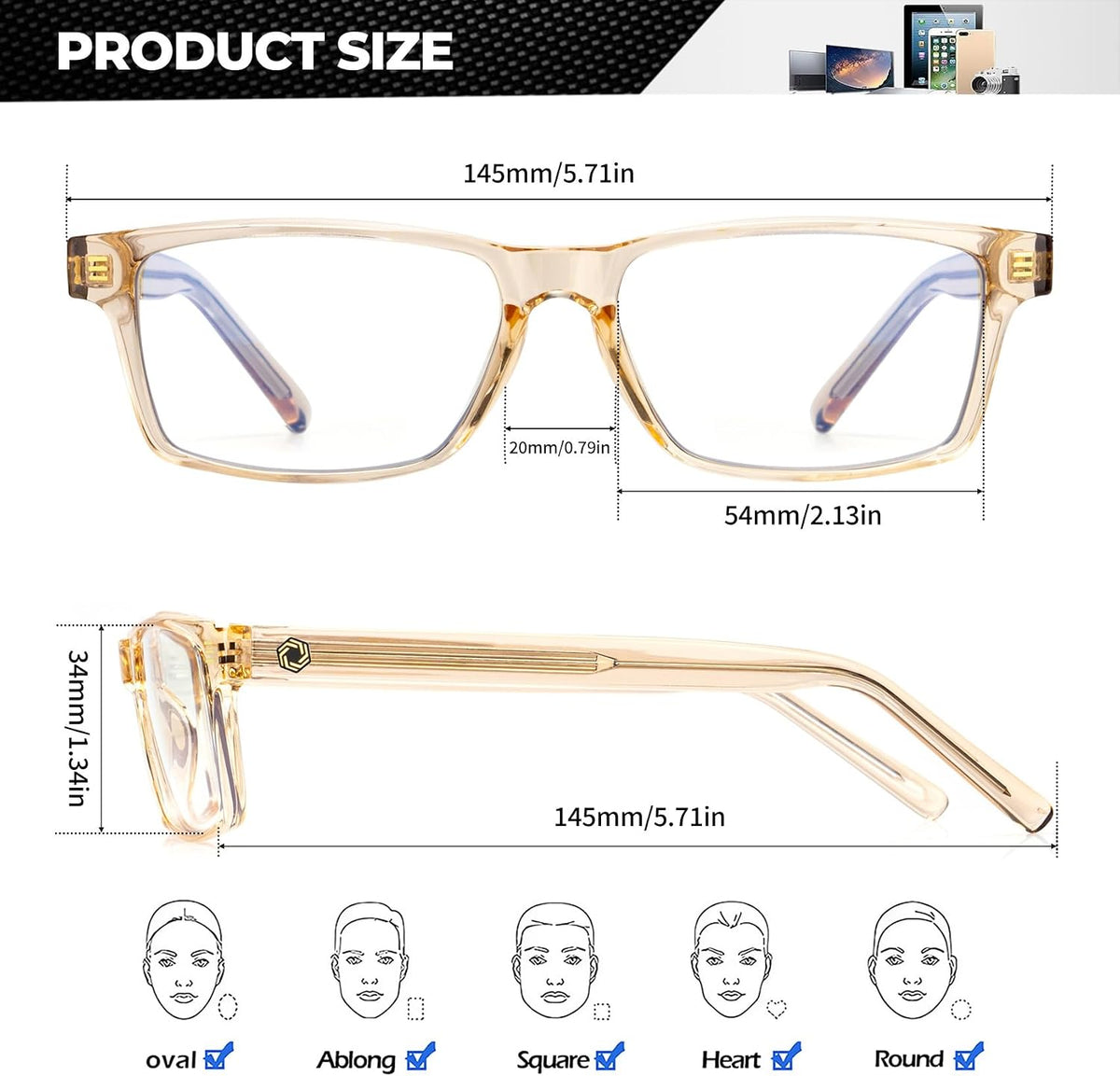 ANYLUV Blue Light Glasses for Sleep, 99.9% Blue Green Light Blocking with Red Lens, Blue Light Glasses