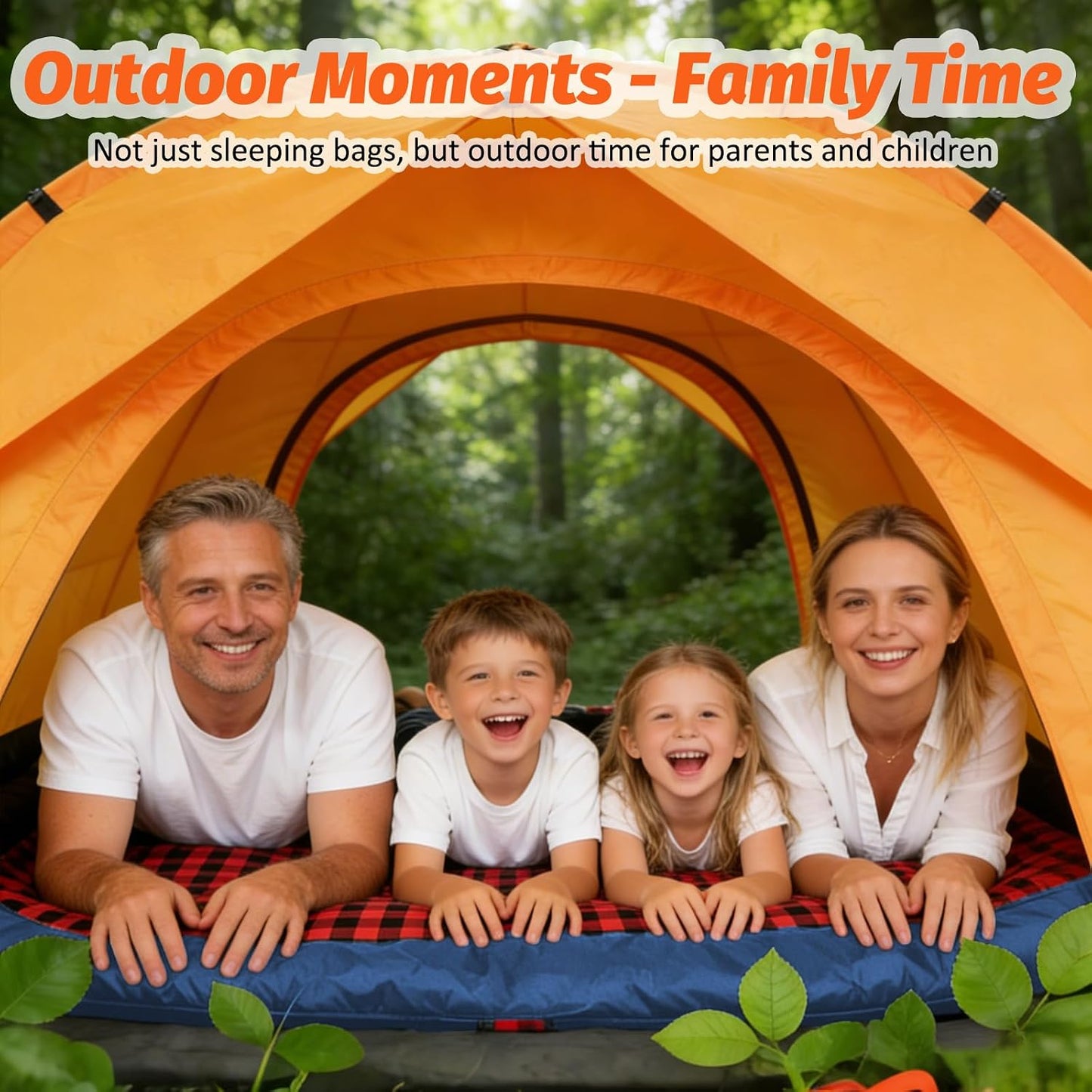 Swtmerry Double Sleeping Bag for Adults with 2 Pillows, Big&Tall XL Queen Size Sleeping Bag for 2 Person, Waterproof 2 Person Sleeping Bags for 3 Seasons,Cold Weather&Warm,Camping,Hiking & Backpacking